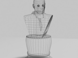 male bust statue 2 3D Модель