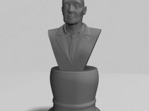male bust statue 2 3D Model