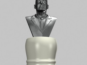 male bust statue 2 3D Модель