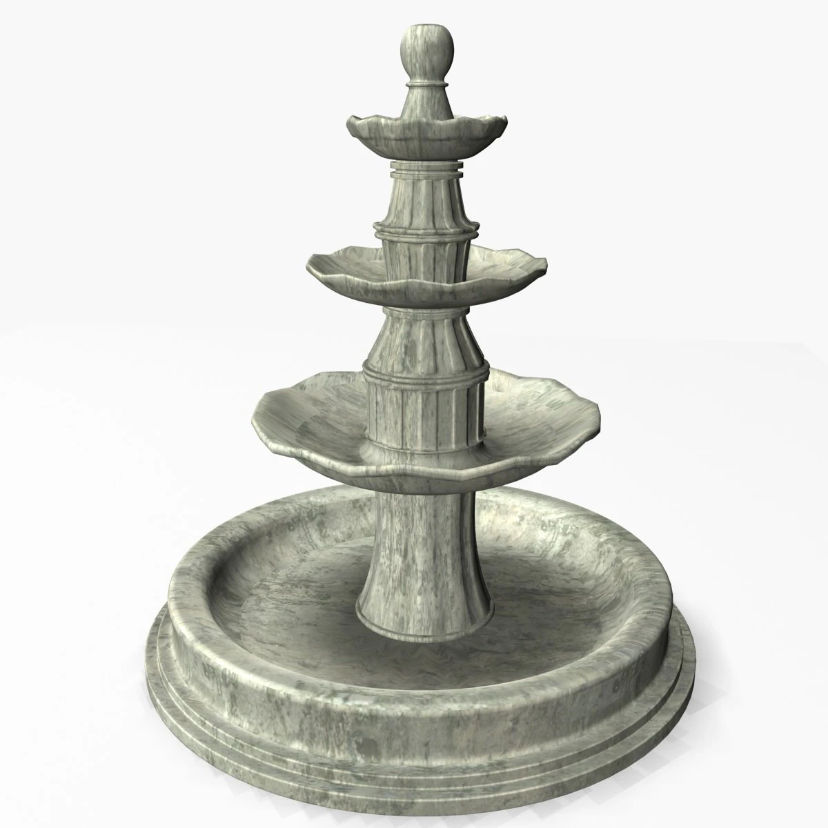 fountain01 3D Model .c4d .max .obj .3ds .fbx .stl .blend 