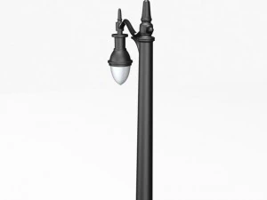 vintage streetlight 2192011 3D Model