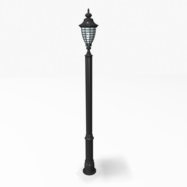 vintage streetlight 2292011 3D Model .c4d .max .obj .3ds .fbx .stl .blend 