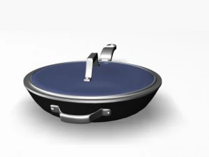 flat bottom wok pan 12011 3D Model