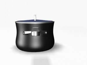saucepan with lid 12011 3D Модель