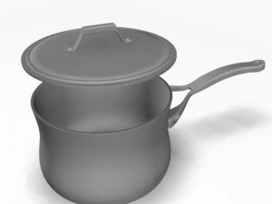 saucepan with lid 12011 3D Model