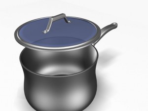 saucepan with lid 12011 3D Модель