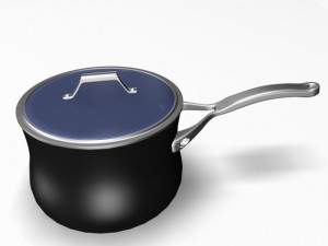 saucepan with lid 12011 3D Модель