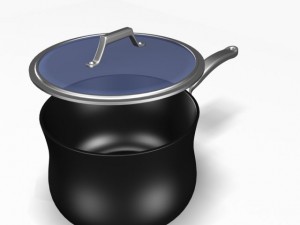 saucepan with lid 12011 3D Модель
