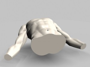 male torso22011 Modelo 3D