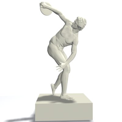 discus thrower statue 3D Модель .c4d .max .obj .3ds .fbx .stl .blend 