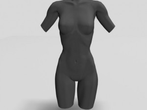 female torso statue 12011 Modèle 3D