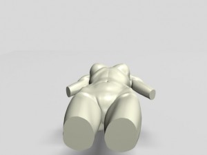 female torso statue 12011 Modèle 3D