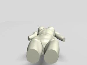 female torso statue 12011 3D Model