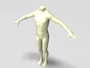 headless male mannequin 01 3D मॉडल