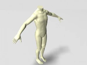 headless male mannequin 01 3D Model