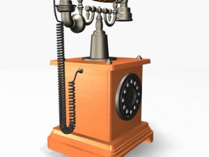 antique phone 01 3D Model