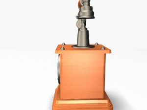 antique phone 01 3D Model