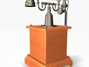 antique phone 01 3D Model