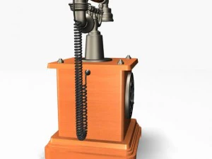 antique phone 01 3D Model