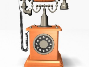 antique phone 01 3D Model