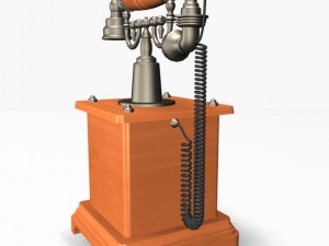 antique phone 01 3D Model
