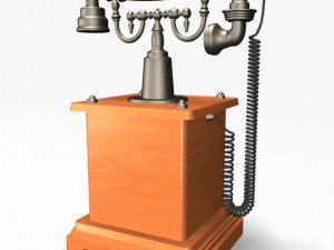 antique phone 01 3D Model