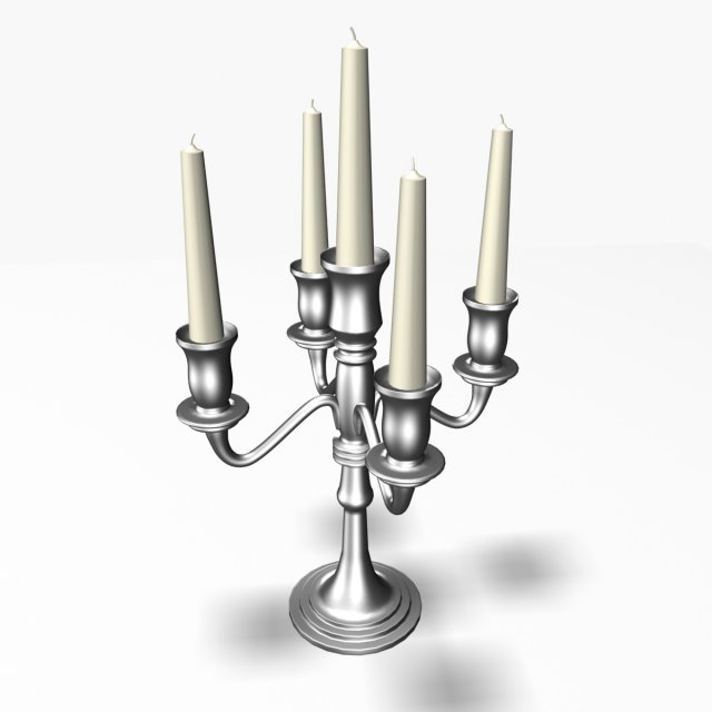 candelabra 3D Model .c4d .max .obj .3ds .fbx .stl .blend 