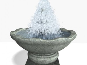 animated fountain 12011 3D 模型