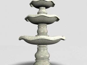 tiered fountain 012011 3D Model