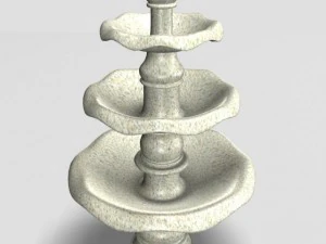 tiered fountain 012011 3D Model