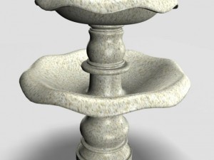 tiered fountain 012011 3D Model
