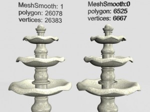tiered fountain 012011 3D Model