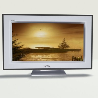 sony kdl40ex1 tv 3Dモデル .c4d .max .obj .3ds .fbx .stl .blend 