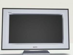 sony kdl40ex1 tv 3Dモデル