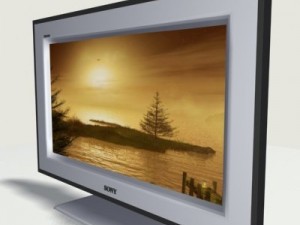 sony kdl40ex1 tv 3Dモデル