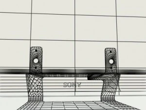 sony kdl40ex1 tv 3D Model