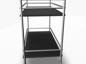 serving trolley cart 3D 모델