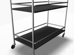 serving trolley cart 3D 모델