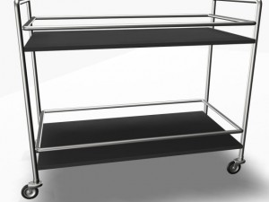 serving trolley cart 3D 모델