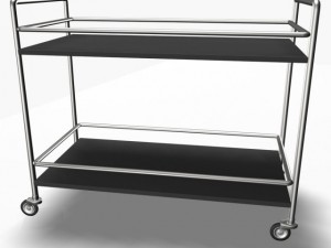 serving trolley cart 3D 모델
