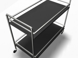 serving trolley cart 3D 모델