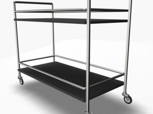 serving trolley cart 3D 모델