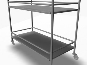 serving trolley cart 3D 모델