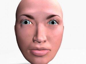 animated female head 3D Модель