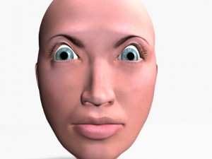 animated female head 3D Модель