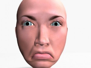 animated female head 3D Модель