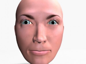 animated female head 3D Модель