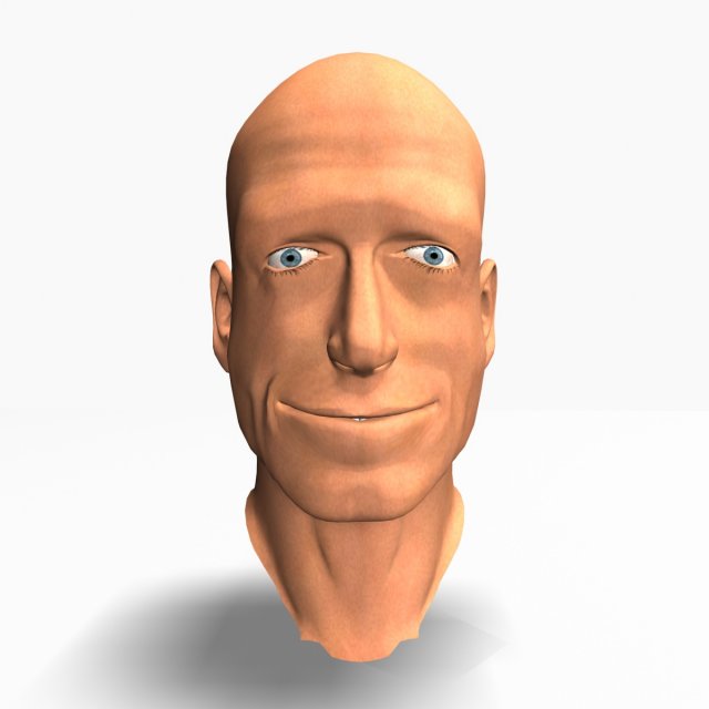animated male head12011 Modelo 3D .c4d .max .obj .3ds .fbx .stl .blend 
