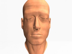 animated male head12011 Modelo 3D