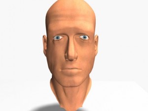 animated male head12011 Modelo 3D